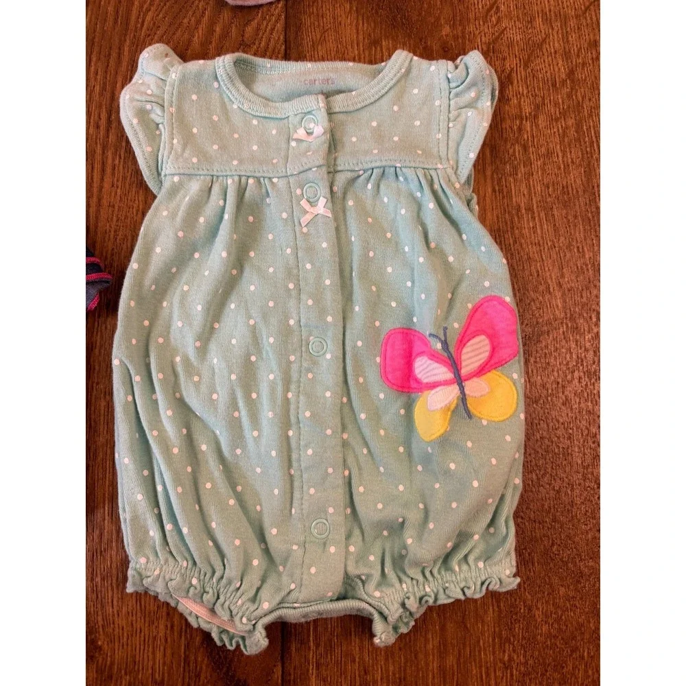 Carters Baby‎ Rompers Outfits Girl Newborn Shorts Shirts Bodysuits Clothes Lot